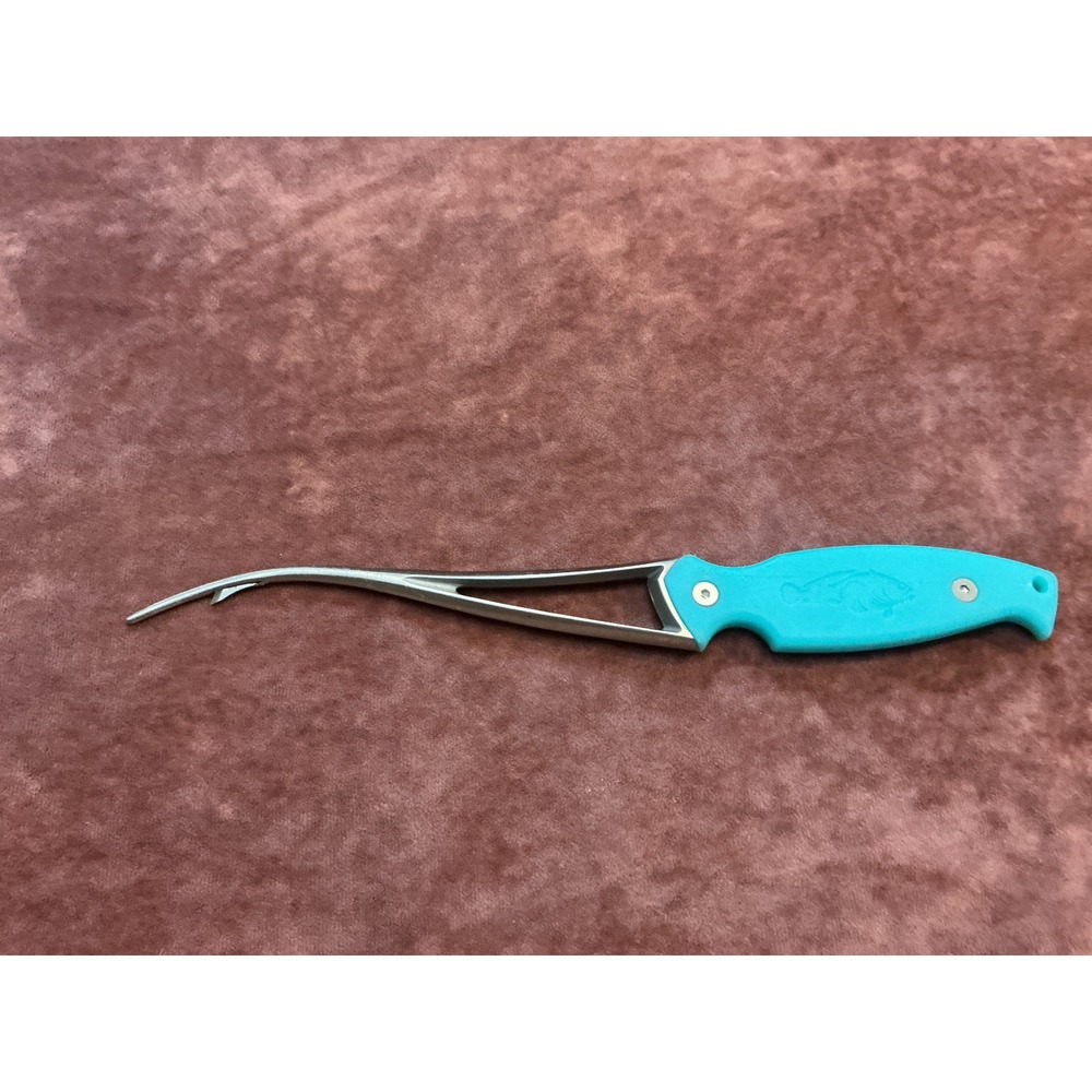Toadfish Frogmore Shrimp Cleaner Tool 3-in-1 Seafood Deveiner Teal Blue Steel